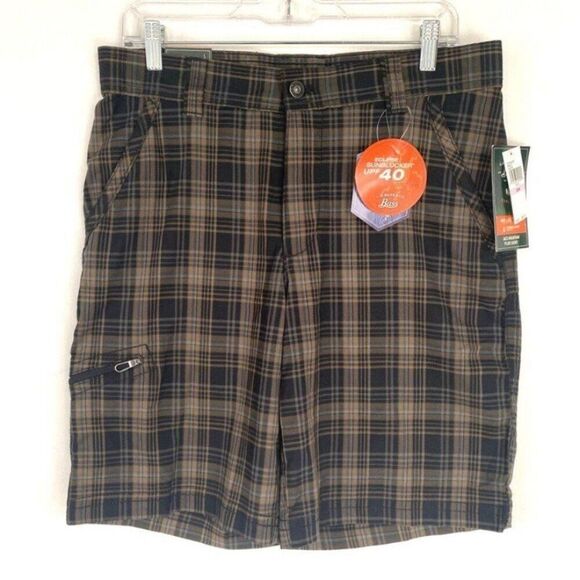 G.H. Bass and Co. Jack Mountain Plaid Shorts 32 Quick Dry 40UPF New - Picture 2 of 10
